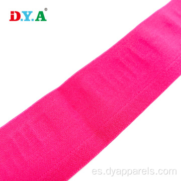 Cinta de cintura elástica rosa personalizada banda elástica de silicona